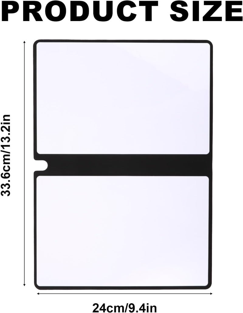 Cuaderno de Pizarra Blanca Portátil, 24 x 16,5 Cmcuaderno Borrable Pizarra Blanca Borrable Borrable Pizarra Blanca para Negocios Hogar Oficina (Gris Profundo) - Image 2
