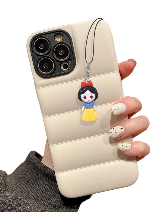 KIPZO¬Æ Snow white girl doll cartoon phone charm pendant Keychain Hanging for women kids stylish aesthetic silver necklace Lanyard thread rope strap string earring Ornament decor gift ideas item 2 pcs - Image 2