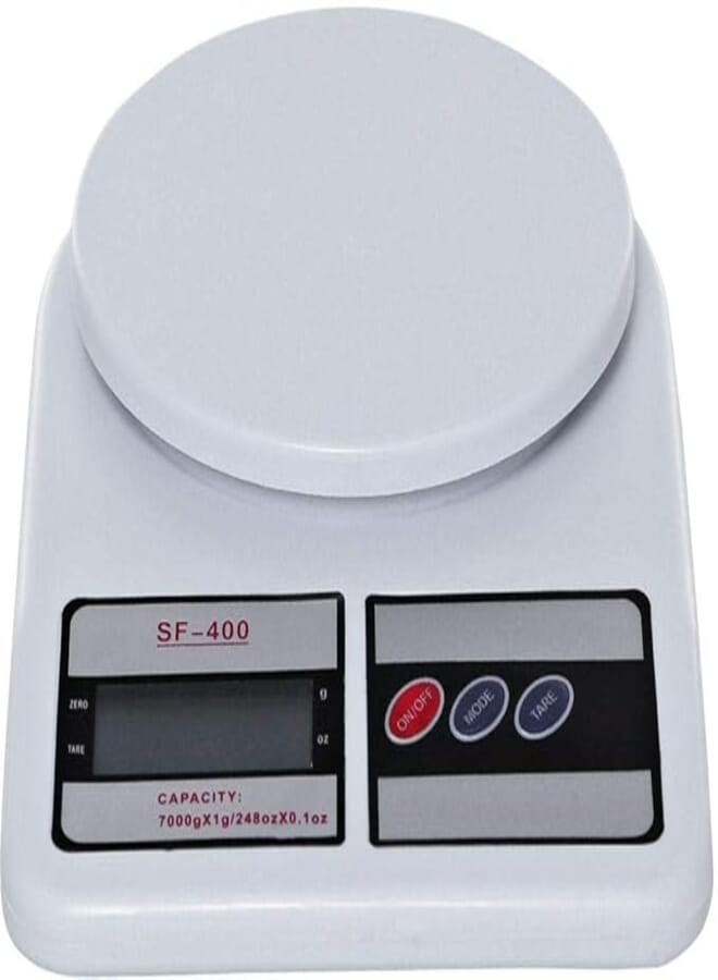 Spaceshoop Digital kitchen scale, white 7 kg