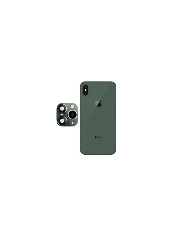 CATANES iPhone X XS Duplicate Camera Lens Camera Upgrade Protective Lens Change iPhone X XS to 11 Pro 11 Pro Max Green - Image 2