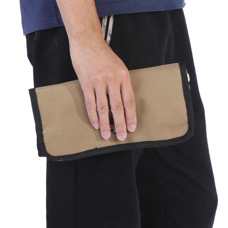 klarako Waterproof Canvas Garden Tool Roll Bag Organizer Roll Up Tool Pouch Bag Tool Roll Organizer for Garden Hardware Tool Storage - Image 3