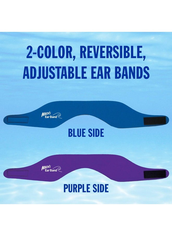 Mack's - Mack’S Swimming Headband Best Swimmer’S Headband Doctor Recommended To Keep Water Out And Hold Ear Plugs In Official Swimming Ear Band Of Usa Swimming - Image 1