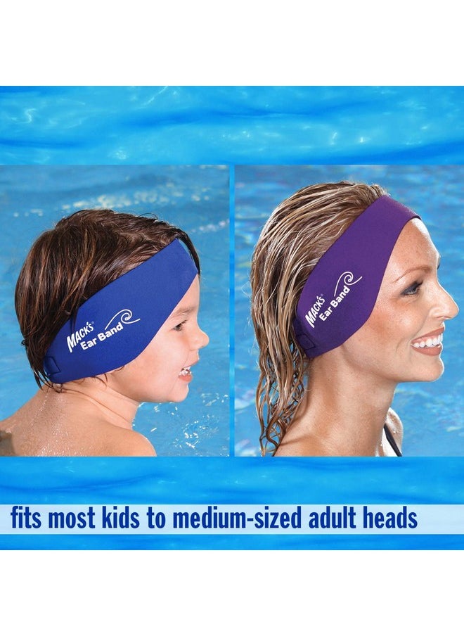 Mack's - Mack’S Swimming Headband Best Swimmer’S Headband Doctor Recommended To Keep Water Out And Hold Ear Plugs In Official Swimming Ear Band Of Usa Swimming - Image 1
