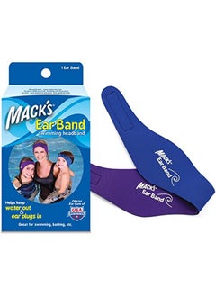 Mack's Mack’S Swimming Headband Best Swimmer’S Headband Doctor Recommended To Keep Water Out And Hold Ear Plugs In Official Swimming Ear Band Of Usa Swimming  - Image 1