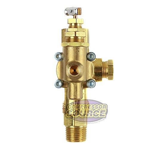 conrader صمام فحص طيار لضاغط الهواء مع جهاز تفريغ غاز التصريف 95-125 1/2" FPT مدخل علوي X 1/2" MNPT مخرج لضواغط الغاز - Image 4