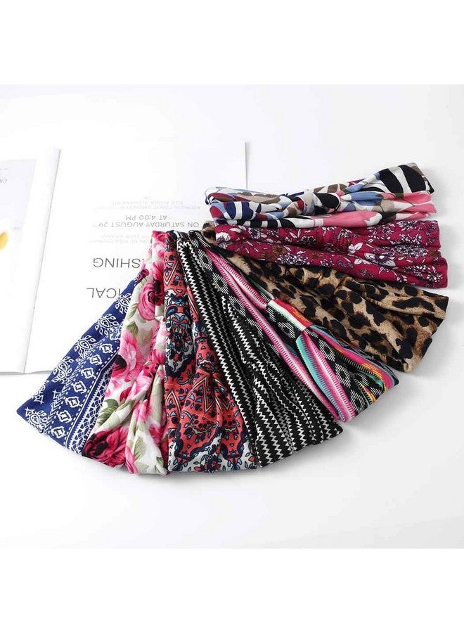 Bohend Boho Headband Wide Yoga Stretchy Bandeau Large Headwrap Sport Athletic Beach Hair Accessories For Women And Girls(8Pcs) - Image 3