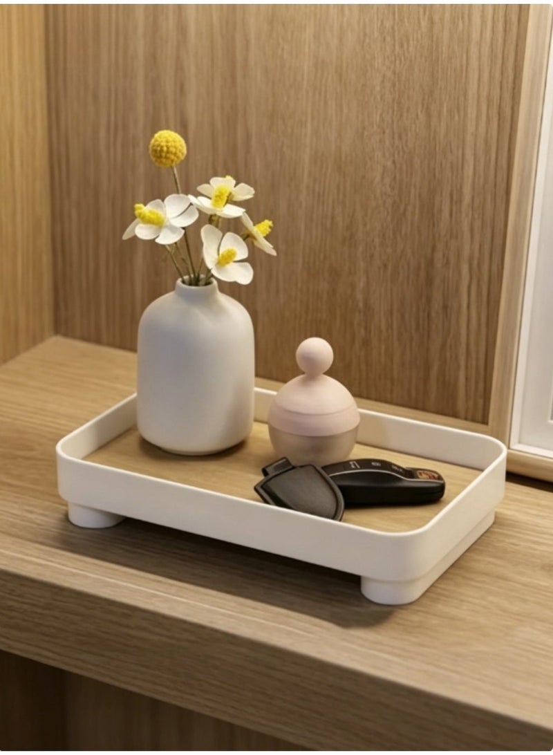 jaexest Wooden Organizer Tray – Perfume & Aromatherapy Display Stand | Vanity Cosmetic Storage Box – Household Fruit Tray – Rustic Tabletop Decor for Bedroom, Bathroom & Kitchen - Image 1