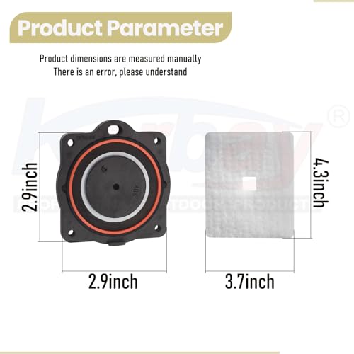Karbay HP60/80 Air Pump Rebuild Kit for Hiblow HP 80, HP 60 Aerators, HP-80-0110, Included Diaphram, Filter and Screws Kit. - Image 2
