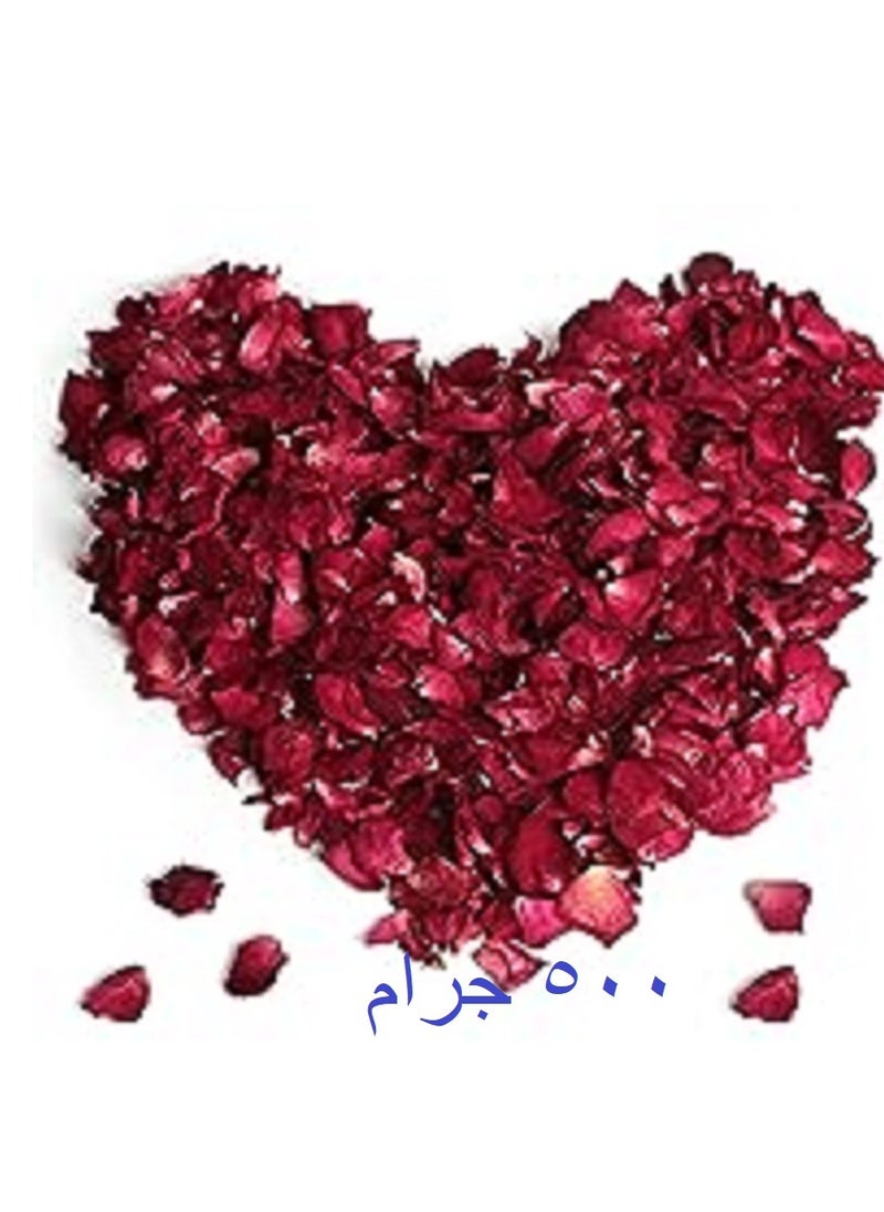ماركة غير محددة ٥٠٠ جرام من ورد مجفف بتلات ورد مجفف-  بتلات زهور حمراء حقيقية لعيد الحب، الحفلات، الديكور، للزفاف والحفلات والديكور والمنتجعات الصحية وغسيل القدم واستخدامات اخري كثيرة  - Image 1