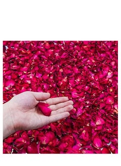 Generic 500gm Dried Rose Petals  Real Red Rose Petals for Valentines Day Party Decoration Wedding Party Decoration Spa Foot Wash and many other uses  - Image 2