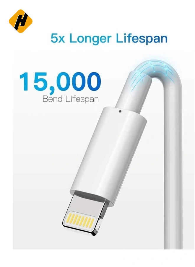 HuHa iPhone Charger Cable - Apple MFi Certified 3Pack 1M iPhone Charging Cable for iPhone SE 2020 11 Xs Max XR X 8 Plus 7 Plus 6 Plus 5s SE iPad Pro and More  - Image 3