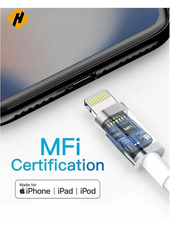 HuHa iPhone Charger Cable - Apple MFi Certified 3Pack 1M iPhone Charging Cable for iPhone SE 2020 11 Xs Max XR X 8 Plus 7 Plus 6 Plus 5s SE iPad Pro and More  - Image 2
