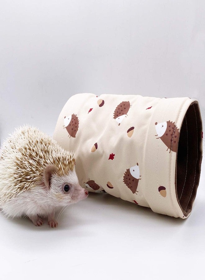 Ymid Select Small Animal Hideout Tunnel Collapsible Pet Play Toy Tunnel Tube for Dwarf Rabbit Hamster Guinea Pig Chinchilla Sugar Glider Hedgehog Supplies (Beige) - Image 5