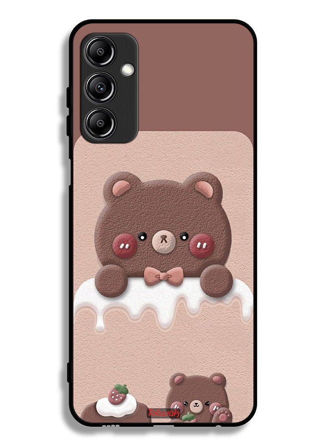 Tolwak Samsung Galaxy A24 4G Protective Case Cover Bear Strawberry - Image 1