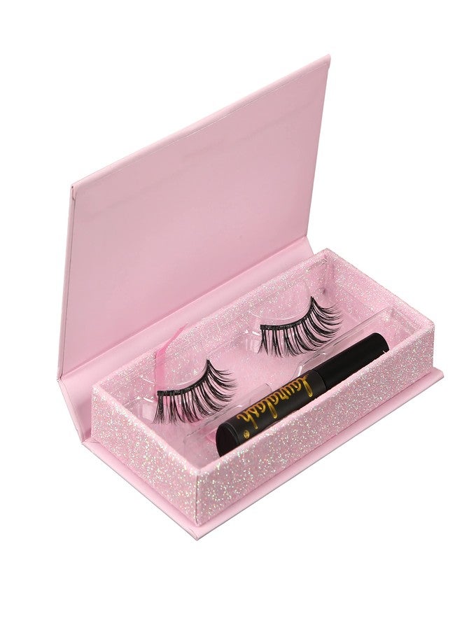 LAYRALASH Magnetic Eyelashes || Eyelashes for Women || Natural & Lightweight || Pack of 2(Liner + Lashes) Reusable upto 25 times || All-Day Long || Easy to Apply || (Pink kit) - Image 1