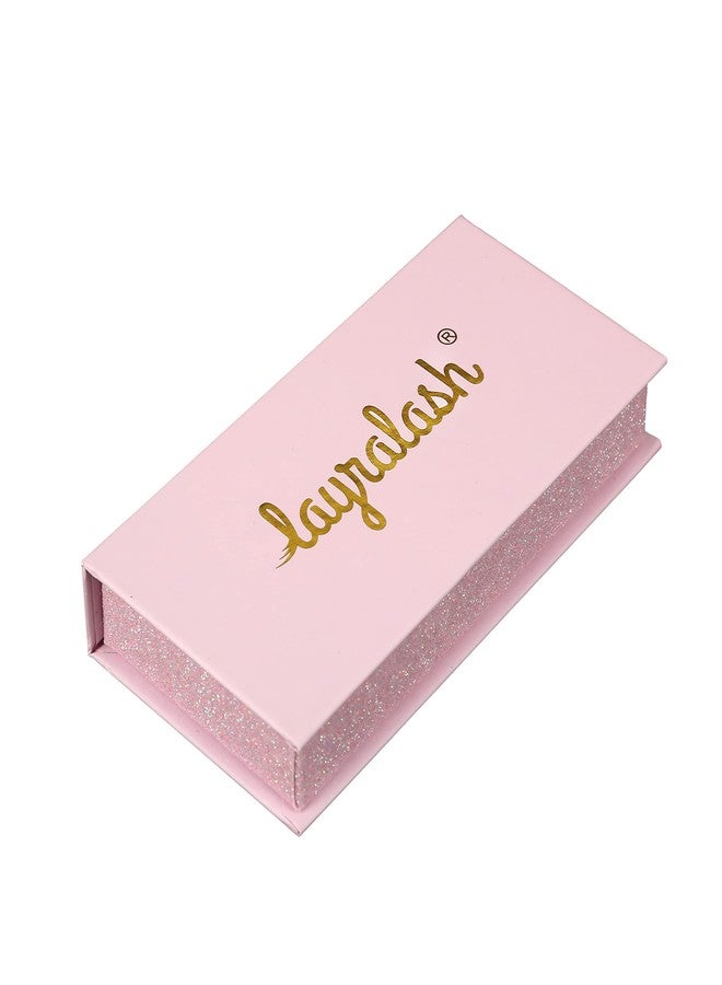 LAYRALASH Magnetic Eyelashes || Eyelashes for Women || Natural & Lightweight || Pack of 2(Liner + Lashes) Reusable upto 25 times || All-Day Long || Easy to Apply || (Pink kit) - Image 2