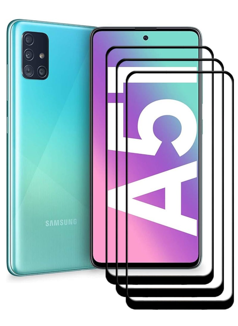 أكاليكس 3 قطع، حماية شاشة، لهاتف سامسونج جالاكسي A51، جودة ممتازة. - Image 1