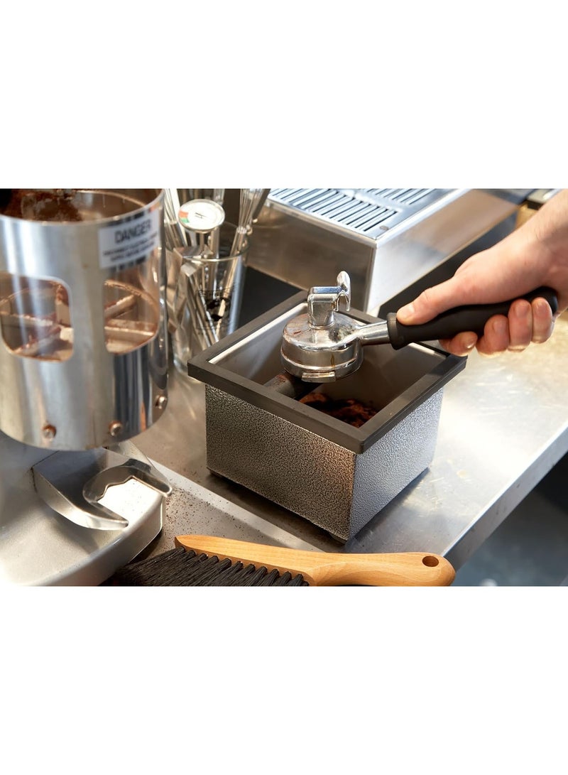 Rattleware 6"" x 5.5"" x 4"" Stainless Steel Knock Box – Heavy-Duty Espresso knock box for Home, Café, Restaurant, Office & Commercial Use – Trusted by Baristas Worldwide - Image 4