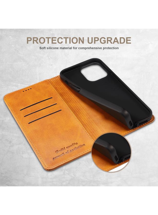 Suteni Case For iPhone 16 Pro Calf Texture Horizontal Flip Leather Phone Case - Image 3