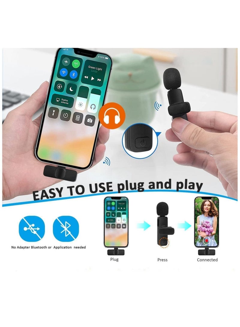 ELTRAZONE Professional Wireless Lavalier Lapel Microphone for iPhone, iPad - Cordless Omnidirectional Condenser Recording Mic for Interview Video Podcast Vlog YouTube  - Image 4
