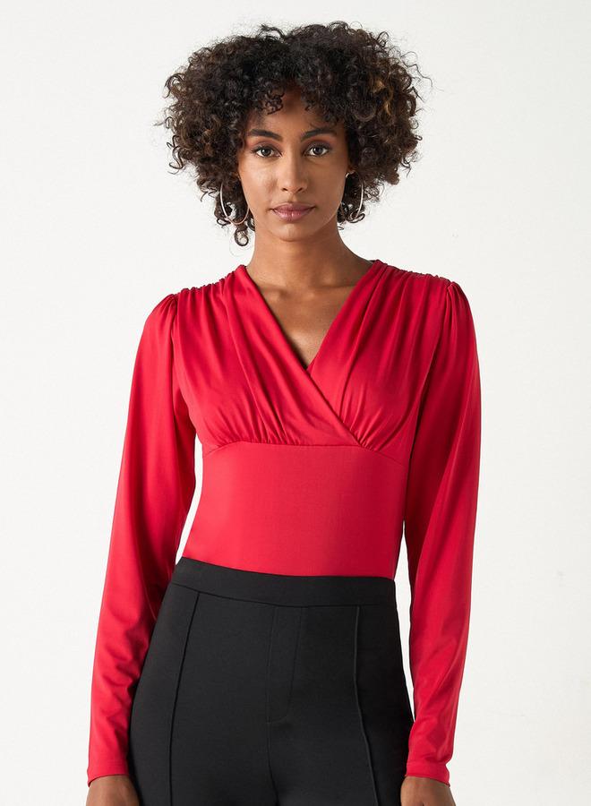 تواكستريمز بودي سوت تشكيل صلب بياقة  وأكمام طويلة - Image 1