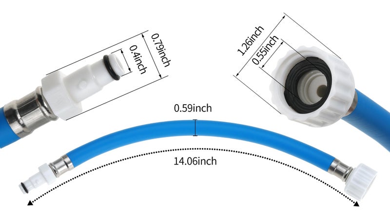 LiiQuu Flush Hose for Yamaha Boat Waverunner LX VX VXR FXHO VX110 VX FX Cruiser GP1800 GP1300 AR190 for Deluxe for Jet Ski (Pack of 2) - Image 5