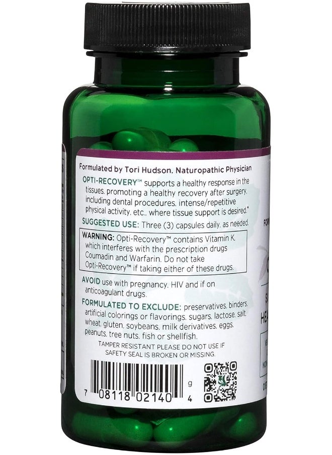 Vitanica Opti-Recovery, Pre & Post Surgery Support, Wound Care, Bbl, Tummy Tuck, C Section & Postpartum Vitamin Essentials Healing Support, Scar, Shoulder, Hysterectomy, Breast & Lipo, Vegan, 60 Caps  - Image 3