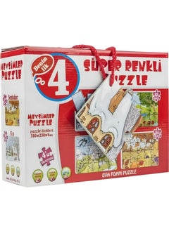 Apexma Educational Colorful Seasons Puzzle - Fun Seasons Recognition Puzzle - Manual Skill Developing Seasons Puzzle 