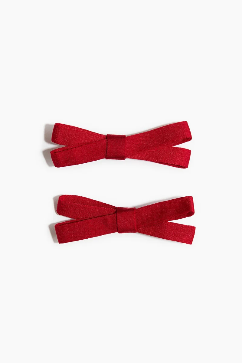 H&M 2-pack bow hair clips