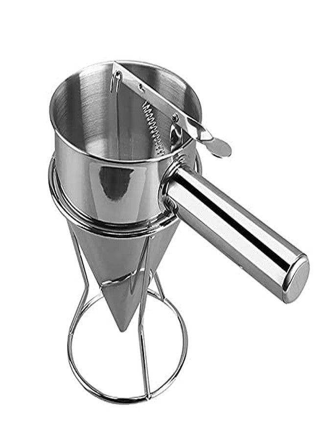 Lampostick Pancake Batter Dispenser with Baking Stand Multi-Caliber Stainless Steel Funnel Cake Dispenser with Stand Great for Pancakes, Cupcakes or Any Baked Goods - Image 3