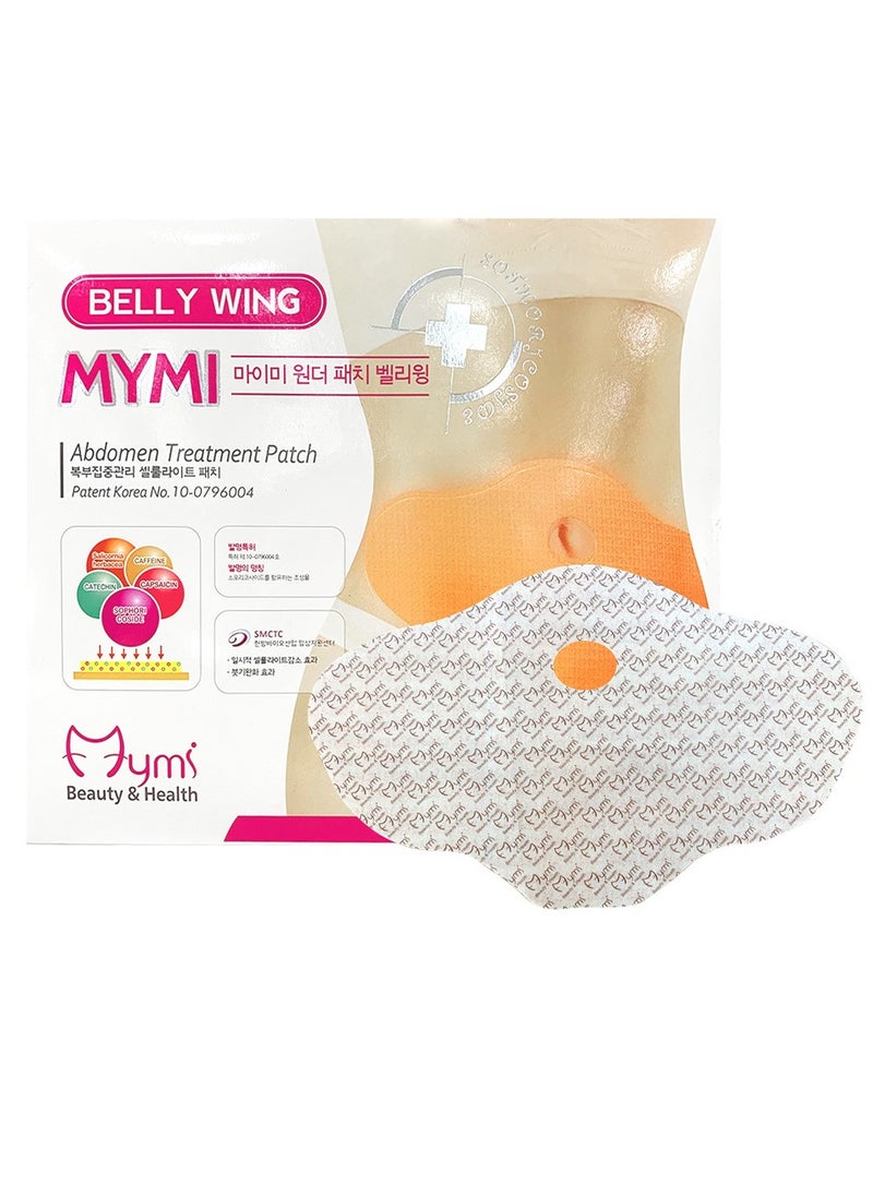 MYMI - 5-Pieces Belly Slimming Patch Set,Wonder Patch Belly Wing Works For Toning Contouring Firming - Image 1