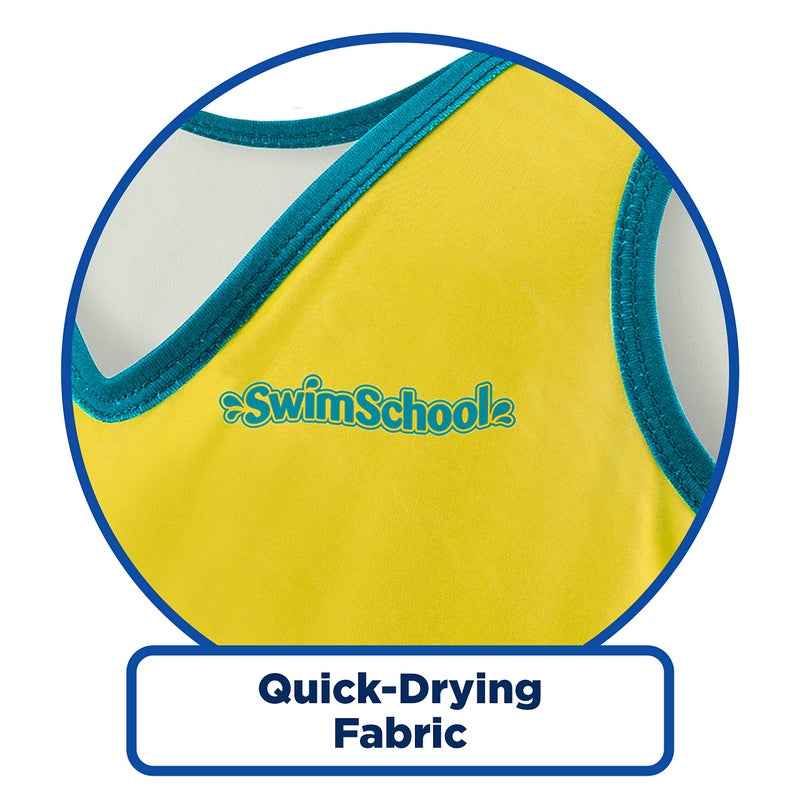 SwimSchool Deluxe Swim Trainer â€“ Heavy Duty Toddler Swim Vest Floatie â€“ Comfortable Sweater-Fit Design with Adjustable Safety Seat â€“ Yellow - Image 5