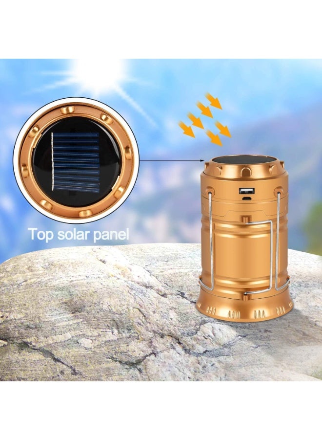 هومستر المحمولة LED التخييم فانوس، خفيفة الوزن، مقاومة للماء، الشمسية USB القابلة لإعادة الشحن، أدى مصباح البقاء على قيد الحياة مجموعات للخارج - Image 5
