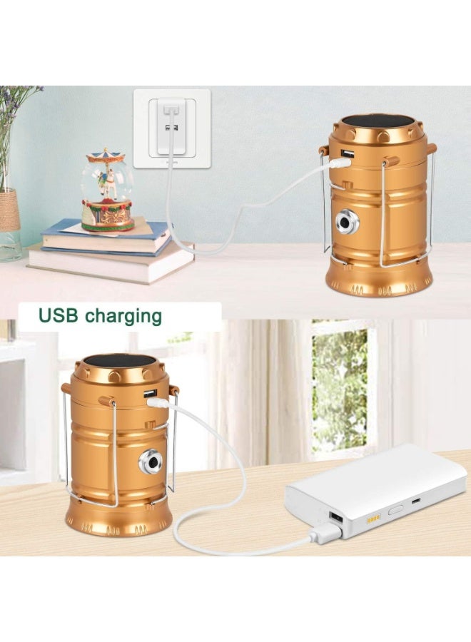 هومستر المحمولة LED التخييم فانوس، خفيفة الوزن، مقاومة للماء، الشمسية USB القابلة لإعادة الشحن، أدى مصباح البقاء على قيد الحياة مجموعات للخارج - Image 4