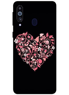 EYE CATCH Protective Case Cover For Samsung Galaxy M40 Smart Series Printed Protective Case Cover for Samsung Galaxy M40 Flower Heart  - Image 1
