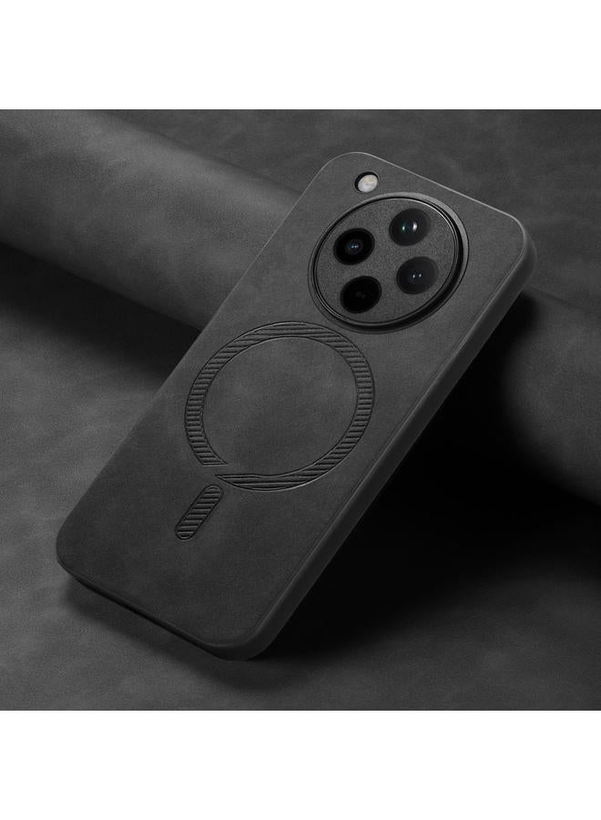 erorex Case For OPPO Find X8 Retro Magsafe Magnetic PU Back Cover Phone Case - Image 4