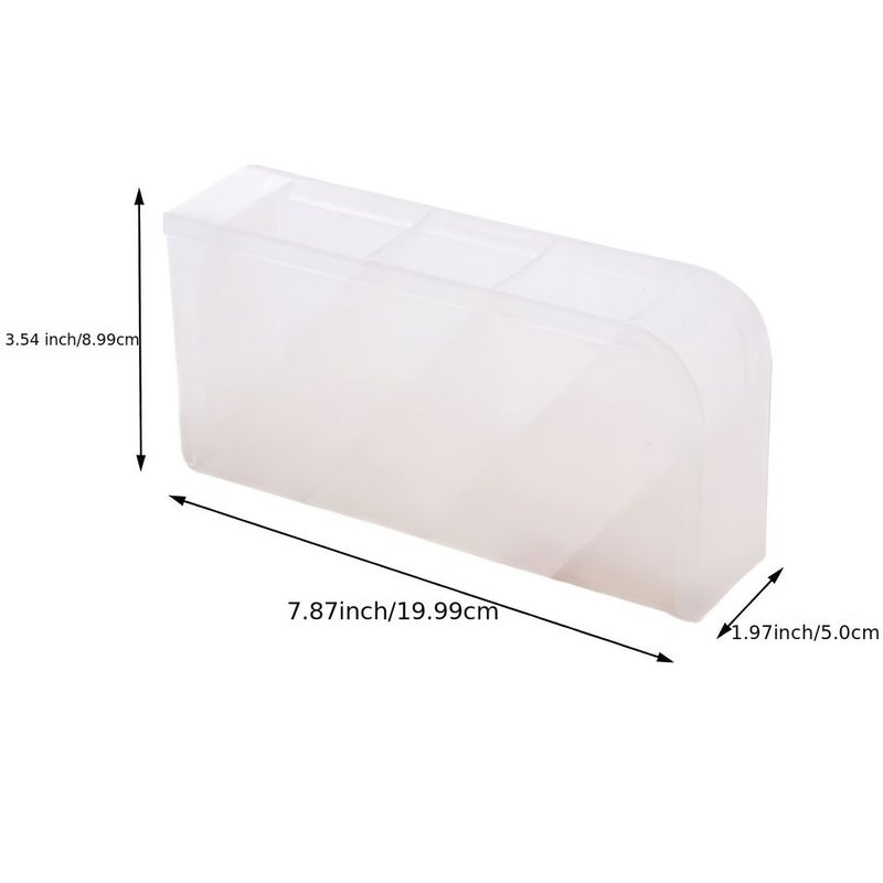 Angled Pen Holder Storage Rack 2pcs Random Black White Green Pink Desk Organizer - Image 2