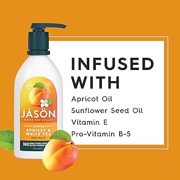 Jason Natural Jason Natural Cosmetics Apricot Body Wash 887ml30floz  - Image 4