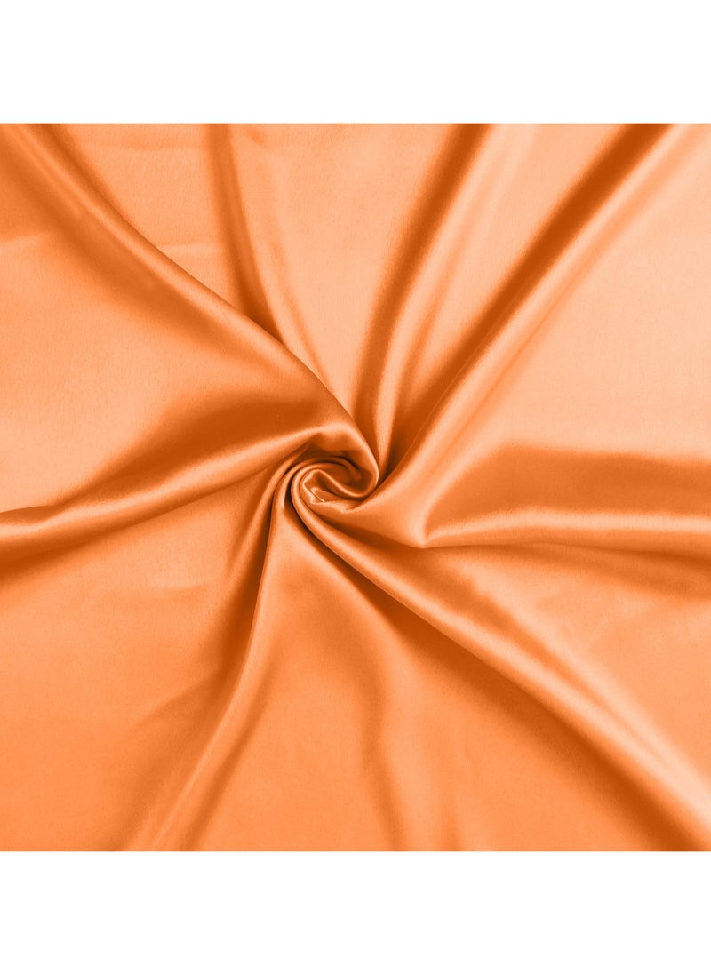 Riara - Satin Pillow Cover For Hair Care and Smooth Skin Orange Peel  Silk Pillowcase Set of 2 with Envelope Closure 50W X 76L CM Queen Size (20 x 30 Inches) - Image 1