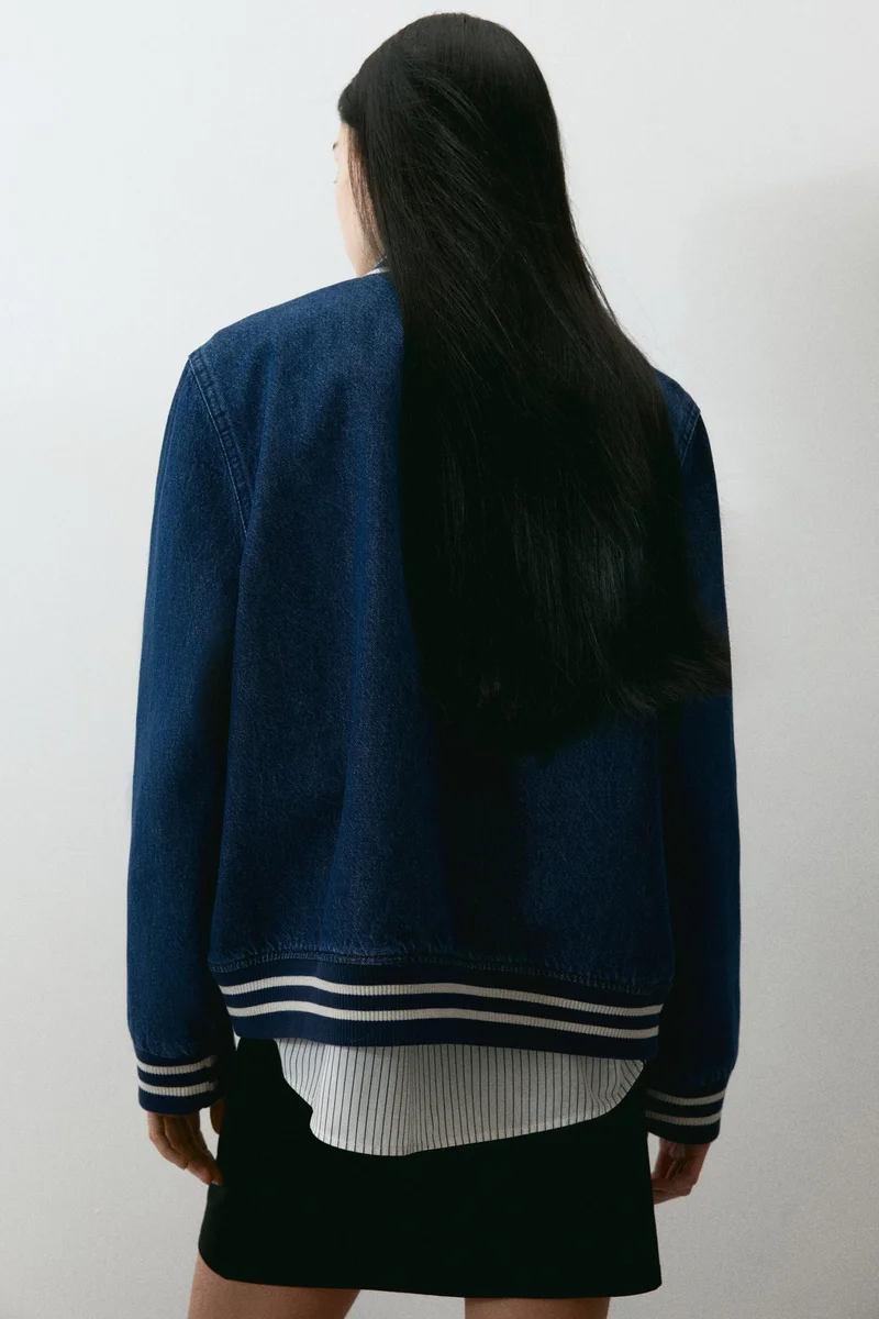 H&M Denim baseball jacket
