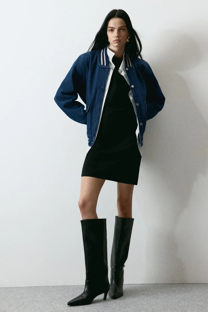H&M Denim baseball jacket