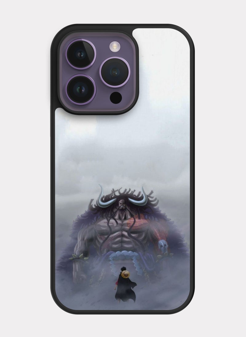 بكسلات كفر ايفون 14 برو ون بيس لوفي و كايدو رمادي - Image 1