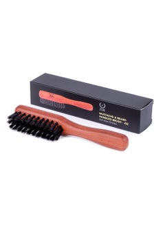 Zeus ZEUS Boar Bristle Beard & Mustache Handled Brush for Men, Soft Bristles, Travel Beard Care Brush with Handle (Made in Germany) J92  - Image 1