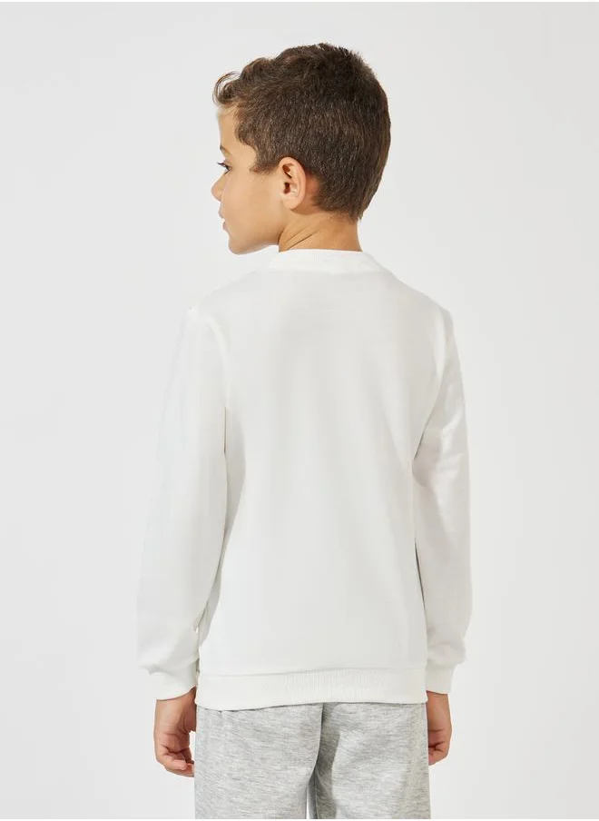 Styli Dinosaur Print Lightweight Sweatshirt