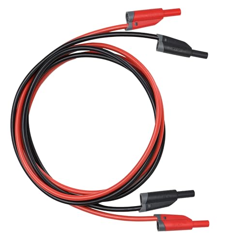 ZIBOO ZB-X13 Stackable Banana to Banana Plug Test Leads,Test Cable Wire for Multimeter,Circuit Testing,4mm Banana Male Plugs Fully Insulated Stackable Shrouded - Image 2