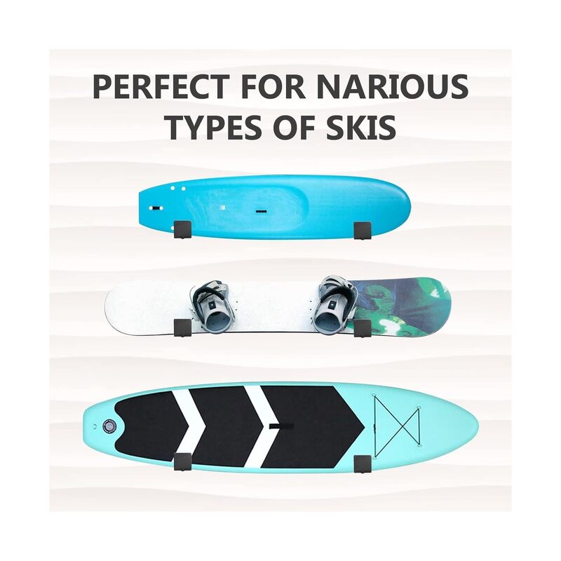 2PCS Snowboard Wall Mount Rack – Ski Wall Mount, Durable Snowboard Accessories for Home Storage  Shop Display - Image 4