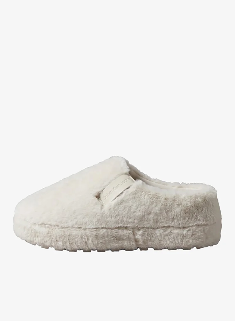 Calvin Klein Jeans Faux Fur Slippers