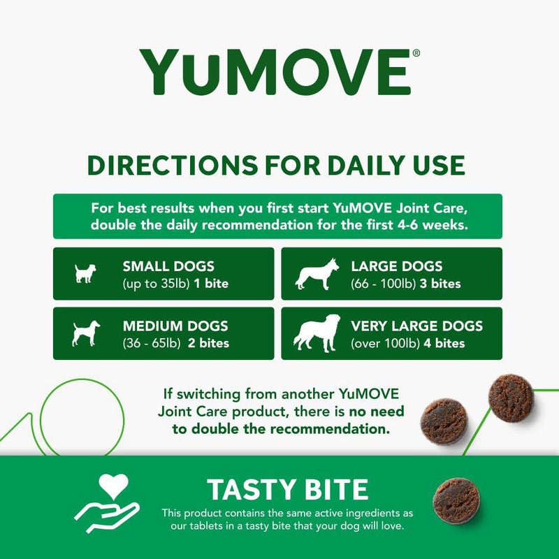 Lintbells Dog Joint Supplement, Hip and Joint Supplement for Dogs with Glucosamine, Hyaluronic Acid, and Green Lipped Mussel and Omegas, Relief for Dog Hip and Joint Aches and Stiffness, by YuMOVE - 150 Bites - Image 2