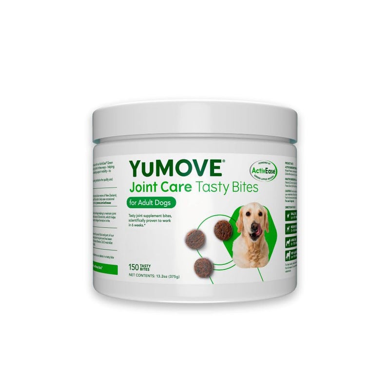 Lintbells Dog Joint Supplement, Hip and Joint Supplement for Dogs with Glucosamine, Hyaluronic Acid, and Green Lipped Mussel and Omegas, Relief for Dog Hip and Joint Aches and Stiffness, by YuMOVE - 150 Bites - Image 1