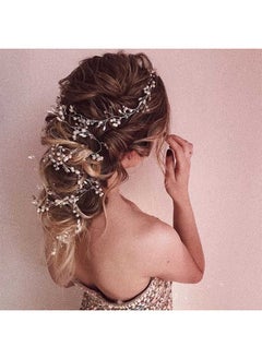 Bride Pearl Wedding Hair Piece Rhinestone Hair Vine Bridal Headpiece Silver Hair Accessories For Women (19.7In) (A-Silver) - pzsku/Z333D28041A897B241AFAZ/45/_/1735566807/f6cc0771-c680-4251-a23b-a38ec83d18ae